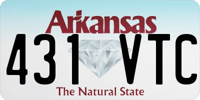 AR license plate 431VTC