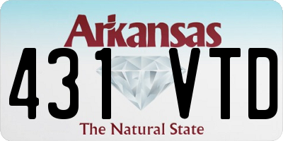 AR license plate 431VTD
