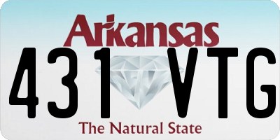 AR license plate 431VTG