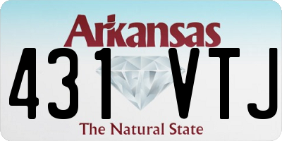 AR license plate 431VTJ