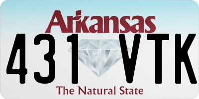 AR license plate 431VTK