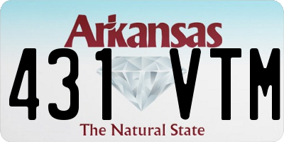 AR license plate 431VTM