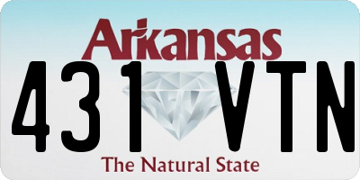 AR license plate 431VTN