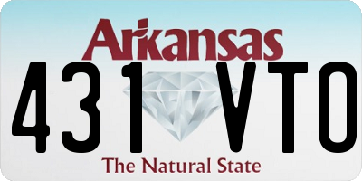 AR license plate 431VTO