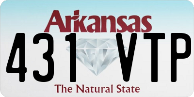 AR license plate 431VTP