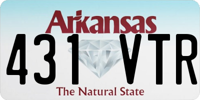 AR license plate 431VTR
