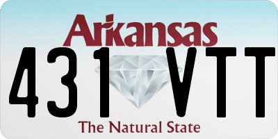 AR license plate 431VTT