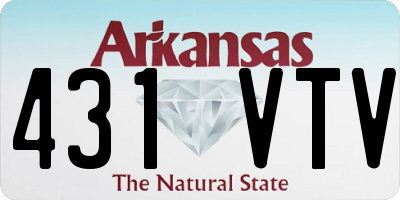 AR license plate 431VTV