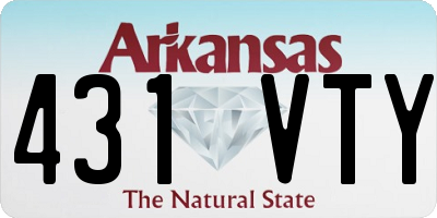 AR license plate 431VTY