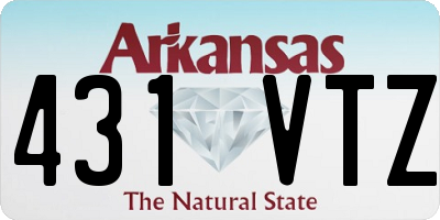 AR license plate 431VTZ