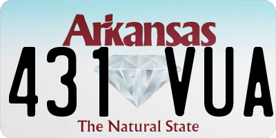 AR license plate 431VUA
