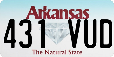 AR license plate 431VUD