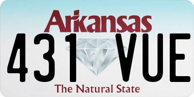 AR license plate 431VUE