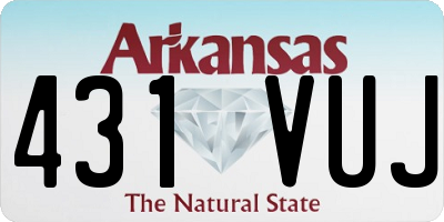 AR license plate 431VUJ