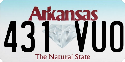 AR license plate 431VUO
