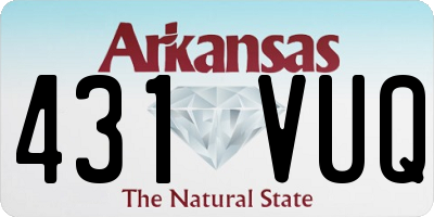AR license plate 431VUQ