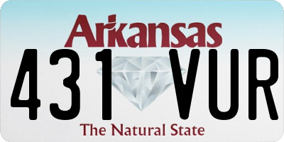 AR license plate 431VUR