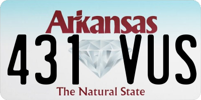 AR license plate 431VUS