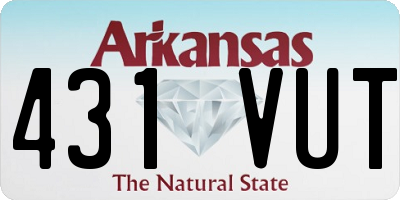 AR license plate 431VUT