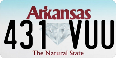 AR license plate 431VUU