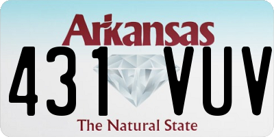 AR license plate 431VUV