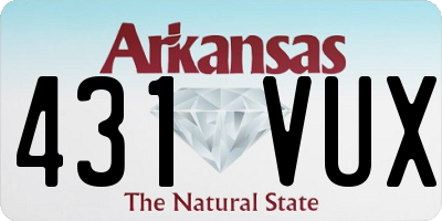 AR license plate 431VUX