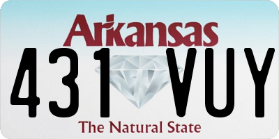 AR license plate 431VUY