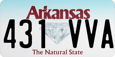 AR license plate 431VVA