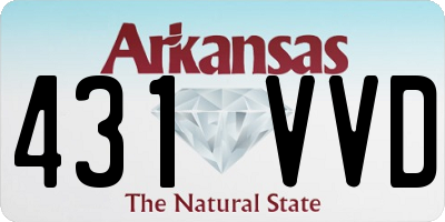 AR license plate 431VVD