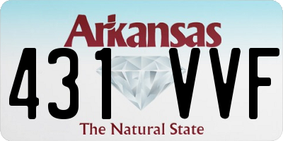 AR license plate 431VVF