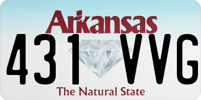 AR license plate 431VVG
