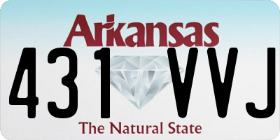 AR license plate 431VVJ