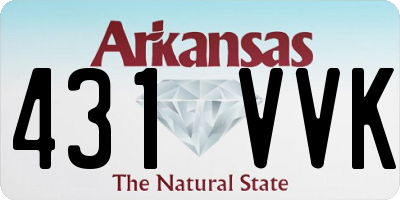 AR license plate 431VVK