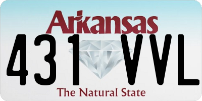 AR license plate 431VVL
