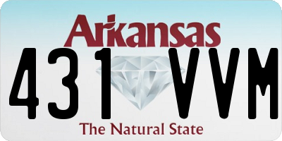 AR license plate 431VVM
