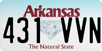 AR license plate 431VVN