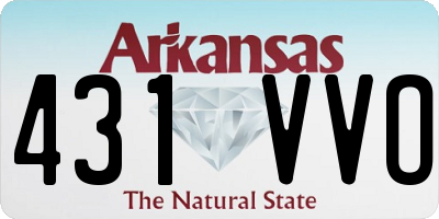 AR license plate 431VVO