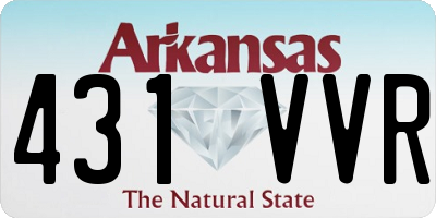 AR license plate 431VVR