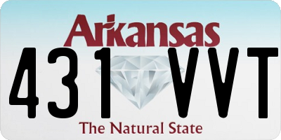 AR license plate 431VVT