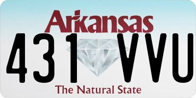 AR license plate 431VVU