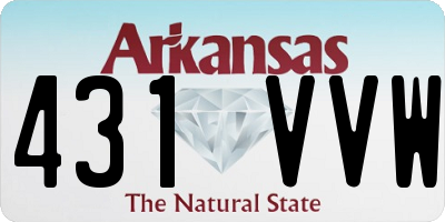 AR license plate 431VVW