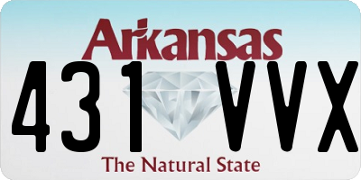 AR license plate 431VVX