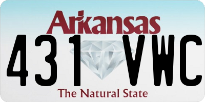 AR license plate 431VWC