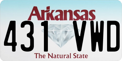 AR license plate 431VWD