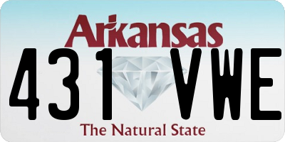 AR license plate 431VWE