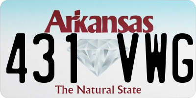 AR license plate 431VWG