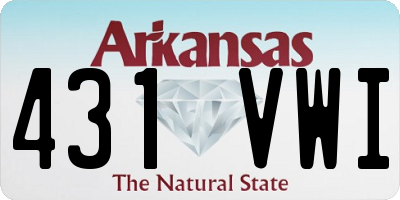 AR license plate 431VWI