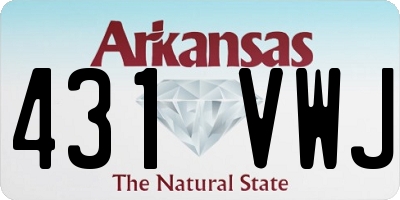 AR license plate 431VWJ