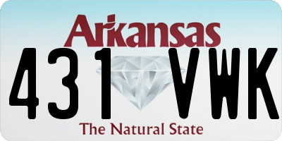 AR license plate 431VWK