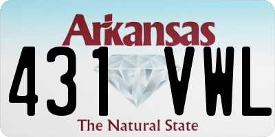 AR license plate 431VWL